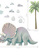naklejki ścienne do pokoju dziecka DINOZAUR  TRICERATOPS - naklejka na ścianę 5