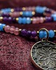 naszyjniki - inne Mandala - Naszyjnik z brązu na na naturalnych kamieniach 2