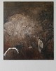obrazy "Invitation" 70x80 cm, obraz na płótnie, pigmenty ziemne, akryl 2