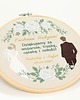 Ślub - inne Podziękowania ślubne, haft w tamborku 23 cm 4
