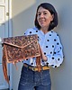 torby na ramię Torebka skórzana ręcznie zdobiona Odisha 1