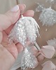 Biżuteria ślubna Kolczyki brokatowe white/silver z kolekcji Romantic Flowers 3