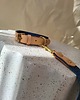 smycze i obroże dla psów i kotów Obroża Łączona Royal Blue / Nude Leather 2 cm 1