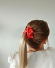 gumki do włosów Satynowa gumka satynowa scrunchie owijka frotka pomarańcz  MIDI 1
