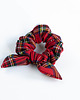 gumki do włosów Scrunchie  KRATA BOW 1