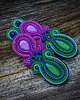 kolczyki soutache Sara- etniczne kolczyki soutache 4