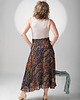 spódnice midi Spódnica midi z wiskozy i jedwabiu 1