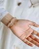 bransoletki z kamieni naturalnych Bransoletka KWARC TRUSKAWKOWY ze srebrną blaszką 2