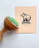 stemple Kapibara pilnuje książki - stempel Ex Libris 1