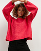 swetry damskie  Luźny sweter z szerokim rękawem, T418, one size 1