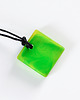 wisiory Nowoczesny zielony, kwadratowy wisiorek z żywicy epoksydowej 2,5 cm 4