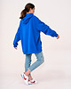 bluza z kapturem damska Hoodie Oversize Blue 4