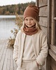 czapki dziecięce Czapka beanie i komin prosty komplet bawełniany dwuwarstwowy 6