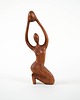 figurki i rzeźby Rzeźba tekowa kobieta, duński design, lata 70, produkcja: Dania 3