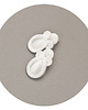 Biżuteria ślubna Kolczyki soutache - ślubne, białe, krople 1