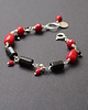 bransoletki z kamieni naturalnych Czarny turmalin i koral 4