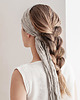 opaski do włosów Opaska lniana, mini-szalik, wstęga do włosów, turban naturalny - 170 cm 2