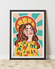 grafiki i ilustracje Plakat "Orange girl" 3