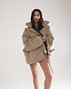 kurtki damskie Kurtka typu bomber oversize mocca 4