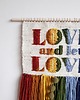 makramy Tęczowa makatka, Love nad let love 2