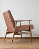 fotele Fotel Lisek PRL, Teak, Tkanina jodełka; Typ 300-190, Po renowacji, Vintage 3