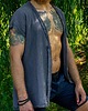 bluzy męskie Męski Kardigan Boho, Kolor Szary, Okrycie Kimono Wizard Bali 4