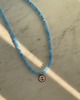 chokery Błękitny naszyjnik z kamieni 3