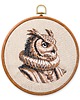 Ozdoby na ścianę Sir Owlerton,  haft w oprawie 20 cm 2