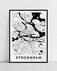 plakaty Plakat Sztokholm mapa 3