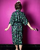 sukienki midi damskie KIMONO/ szlafrok / kopertowa sukienka w autorski wzór MALINY 100% wiskoza 2