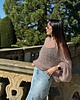 swetry damskie  Cienki sweter z moheru, delikatny sweter, lekki sweter oversize 1