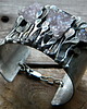 bransoletki wire wrapping surowe ametysty   - BRANSOLETA MANKIET - CUFF 1