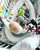 akcesoria do łóżeczek Kokon niemowlęcy szary duży Cotton Grey koronka 4