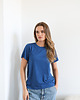 t-shirt damskie T-shirt Close merino granatowy 1