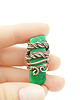 broszki Jaspis cesarski broszka wire wrapping 1
