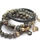 bransoletki z kamieni naturalnych Grey and olive vol. 7/09.04.22/ -  set 1