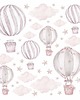 naklejki ścienne do pokoju dziecka RÓŻOWE BALONY NAKLEJKI NA ścianę 1