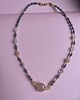 chokery Choker z koralikami, jadeitami i agatami 2