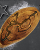 patery i talerze Akacjowa deska do serowania - Epoxy Resin Lichtenberg 4