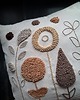poduszki plecione Poduszka kwiaty punch needle boho natural 1