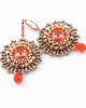 kolczyki swarovski Kolczyki Swarovski Drop of color Padparadscha 2