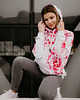 bluza z kapturem damska Damska Bluza Expres Zamek DR.CROW Peonies 1