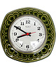 zegary Ceramiczny, zielony zegar ścienny Weimar, Niemcy (NRD)  9