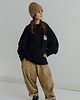 spodnie dla chłopców Baggy sztruksowe oversize olive 2