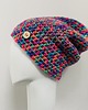 czapki damskie Czapka beanie smerf kolorowa szydełkowa NEONOWA 1