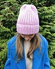 czapki damskie Wełniana czapka Lily maxi 100% wełna handmade ręcznie robiona 3