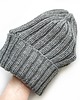 czapki damskie Klasyczna jasnoszara czapka merino Light Grey rozm. S 6
