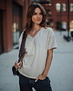 t-shirt damskie T-shirt Moss z lnem 1