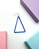 kolczyki szklane Kolczyk TRI - niebieski trójkąt ze szkła 2