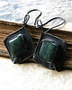 kolczyki wire wrapping romby z nefrytem 1